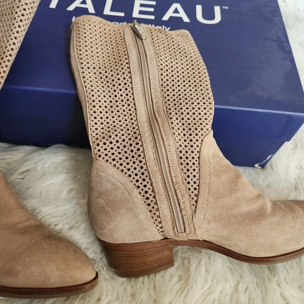 ITALEAU ITALEAU Women's Ala Perforated Waterproof Mid Boot‎ Size 37.5 US 7
